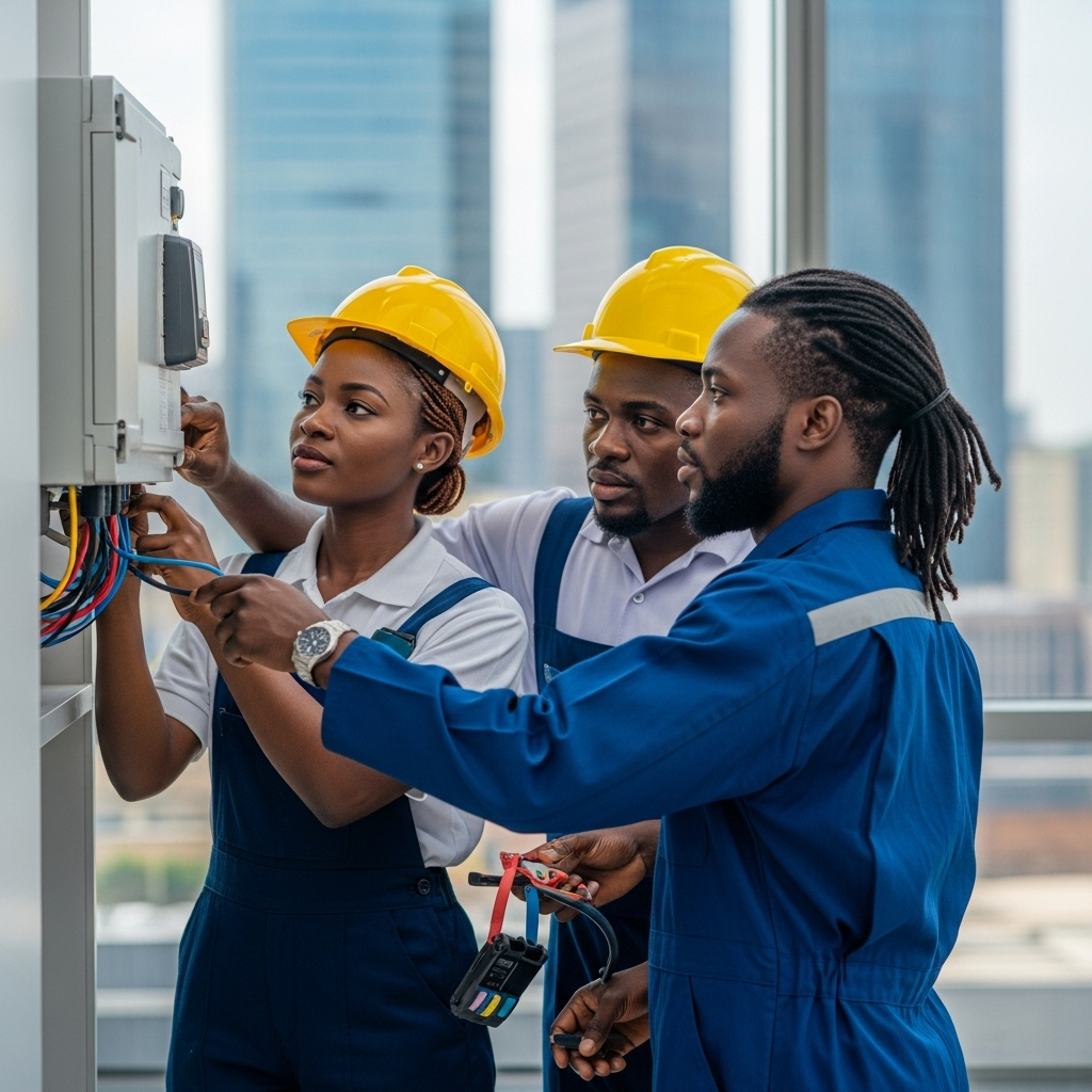 NAPHTALI VENTURES Professional Electrical Team at Work